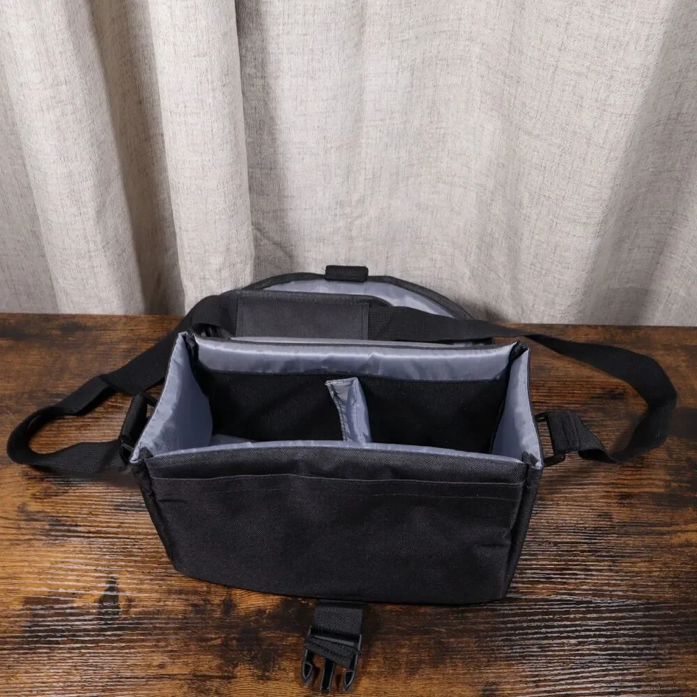ZitZee Tech DSLR Camera Camcorder Bag Case Padded Divider Black